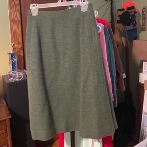 Green von meyer of norwich Women's wool Skirt